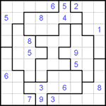 Судоку-пазл 9х9 #2 очень трудный