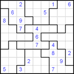 Судоку-пазл 9х9 #4 очень трудный