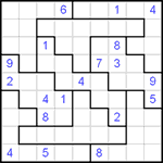 Судоку-пазл 9х9 #6 очень трудный