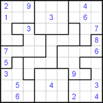 Судоку-пазл 9х9 #7 очень трудный
