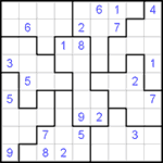 Судоку-пазл 9х9 #8 очень трудный