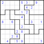 Судоку-пазл 9х9 #9 очень трудный