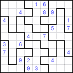 Судоку-пазл 9х9 #10 очень трудный