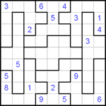 Судоку-пазл 9х9 #11 очень трудный