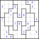 Судоку-пазл 9х9 #12 очень трудный