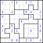 Судоку-пазл 9х9 #30 очень трудный