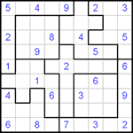 Судоку-пазл 9х9 #31 очень трудный