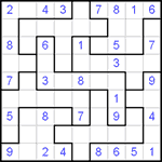 Судоку-пазл 9х9 #32 очень трудный