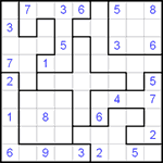 Судоку-пазл 9х9 #33 очень трудный