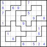 Судоку-пазл 9х9 #36 очень трудный