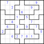 Судоку-пазл 9х9 #38 очень трудный