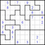 Судоку-пазл 9х9 #39 очень трудный