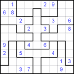 Судоку-пазл 9х9 #40 очень трудный