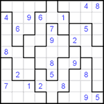 Судоку-пазл 9х9 #41 очень трудный