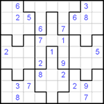 Судоку-пазл 9х9 #43 очень трудный