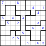 Судоку-пазл 9х9 #44 очень трудный
