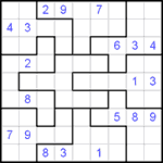 Судоку-пазл 9х9 #47 очень трудный