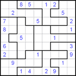 Судоку-пазл 9х9 #56 очень трудный