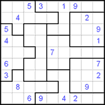 Судоку-пазл 9х9 #58 очень трудный