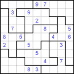 Судоку-пазл 9х9 #59 очень трудный