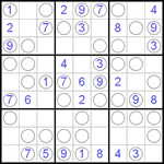 Судоку “Чет-нечет” 9х9 #1 легкий