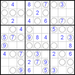 Судоку “Чет-нечет” 9х9 #2 легкий