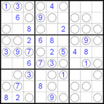 Судоку “Чет-нечет” 9х9 #3 легкий