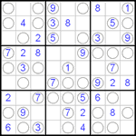 Судоку “Чет-нечет” 9х9 #1 средний