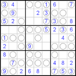 Судоку “Чет-нечет” 9х9 #6 средний