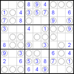 Судоку “Чет-нечет” 9х9 #13 средний