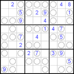 Судоку “Чет-нечет” 9х9 #3 трудный