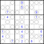 Судоку “Чет-нечет” 9х9 #5 трудный