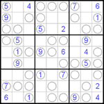 Судоку “Чет-нечет” 9х9 #13 трудный