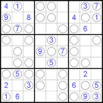 Судоку “Чет-нечет” 9х9 #1 очень трудный