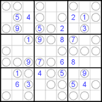 Судоку “Чет-нечет” 9х9 #2 очень трудный