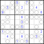 Судоку “Чет-нечет” 9х9 #6 очень трудный