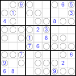 Судоку “Чет-нечет” 9х9 #8 очень трудный