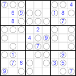 Судоку “Чет-нечет” 9х9 #9 очень трудный