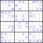 Судоку Х 12х12 #5 средний