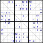 Судоку Х 12х12 #9 средний