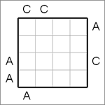 Алфавит 4х4 #5 средний