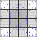 Судоку-бабочка #1 легкий