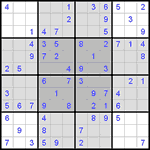 Судоку-бабочка #2 легкий