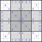 Судоку-бабочка #3 легкий