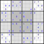 Судоку-бабочка #6 легкий