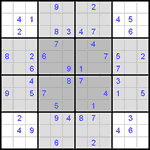 Судоку-бабочка #7 легкий