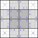 Судоку-бабочка #10 легкий