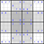 Судоку-бабочка #1 средний