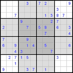 Судоку-бабочка #2 средний