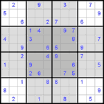 Судоку-бабочка #3 средний